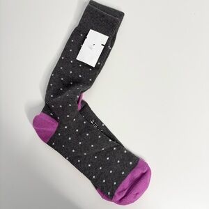 J. Crew Bird's Eye–print Socks Purple Gray